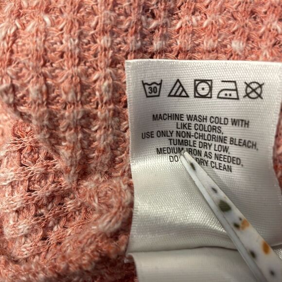 ANTHROPOLOGIE Postmark Waffle Knit Cowl Neck Long Sleeve Top M - Picture 6 of 6